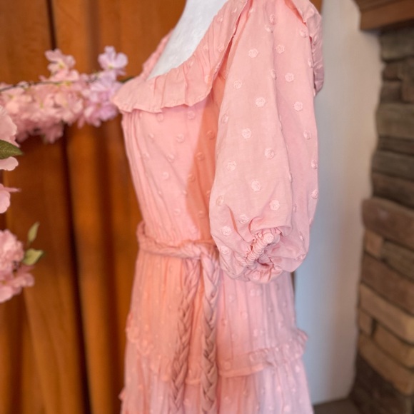 Chelsea & Violet Elegant Pink Ruffle Dress - Picture 2 of 7